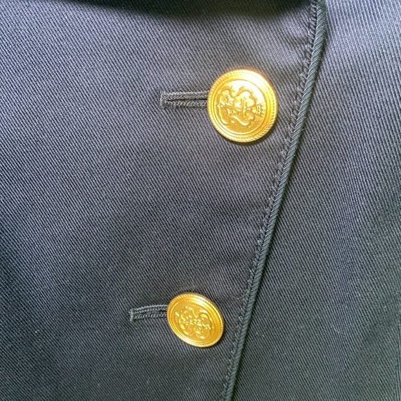 Club Monaco navy jacket with gold buttons size small - Picture 3 of 11
